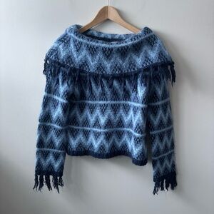 Frost Y2K Wool Fringe Sweater